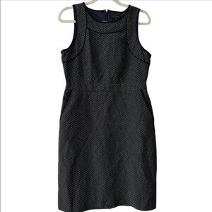 Jcrew Navy Polka Dot Cotton Dress Size 10